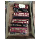 PRE-WAR LIONELL TIN TRAIN PASSENGER CARS