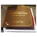 JOHN WAYNE AN AMERICAN HERO MASTERPIECE PLATE