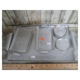 1950 ALUMINUM SNACK SET