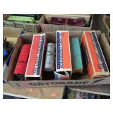 PRE-WAR LIONELL TIN TRAIN CARS & BOXES