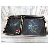 JAPANESE LACQUERWARE TRAY SET