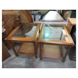 2-- GLASS TO END TABLES