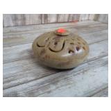 CARVED SOAP STONE BOX