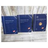 3-- PARTIALLY FILLED LINCOLN CENT BOOKS