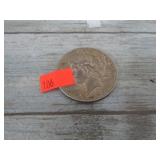1923 SILVER PEACE DOLLAR COIN