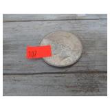 1924 SILVER PEACE DOLLAR COIN