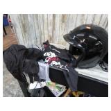 MOTORCYCLE HELMET - L W/ BAG, ETC