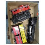 MARX MODEL TRAIN TIN ENGINE & CARS