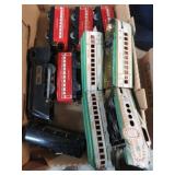 MARX MODEL TRAIN ENGINES (ELEC. & WIND-UP) & CARS