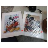 2-- MICKEY MOUSE ART PRINTS