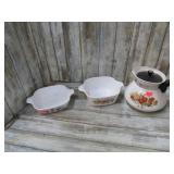CORNINGWARE KETTLE & DISHES