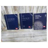 3-- PARTIALLY FILLED LINCOLN CENT BOOKS