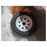 14" 5 LUG TRAILER RIM & TIRE