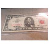 1963 $5 RED SEAL NOTE