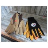 COLD WEATHER WORK & STEELERS UTILITY GLOVES
