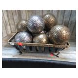 DECORATIVE BALLS & TRAY