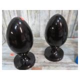 PAIR-- BRASS EGGS