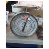 HANSON 50lb SHIPPING SCALE BROKEN GLASS