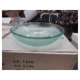 GLASS LAVATORY BOWL