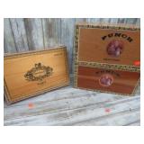 3-- WOODEN CIGAR BOXES