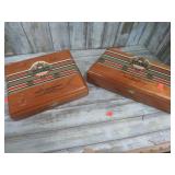 2-- WOODEN CIGAR BOXES