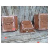 3-- WOODEN CIGAR BOXES