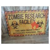 METAL ZOMBIE RESEARCH FACILITY SIGN