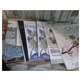 ADULT COLORING BOOKS, ETC