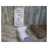 EYEGLASS CASE MARKED COACH & IR THERMOMETER