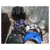 ASSORTED VIDEO GAME CONTROLLERS, ETC