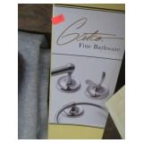 BATH TOWEL BAR & HOOKS