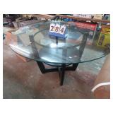 GLASS TOP DINING TABLE