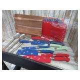 KITCHEN KNIVES, TOOLS & CUTTING BOARD