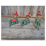 VINTAGE POTTERY CHRISTMAS ELVES