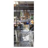 FOLDING METAL CORNER SHELF