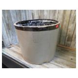 5gal STONEWARE CROCK -- SOME CHIPS