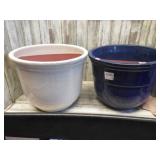 2-- POTTERY PLANTERS