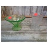 URANIUM GLASS (GLOWS) & CUT GLASS DEPRESSION GLASS