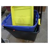 3-- STORAGE TUBS W/ LIDS