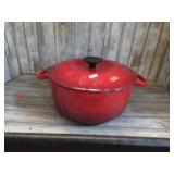 ENAMELED CAST IRON POT