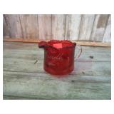 1907 RUBY STAINED SOUVENIR MINIATURE PITCHER