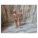 2-- POSABLE ARTIST FIGURES