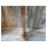 SIGNED FENTON CUSTARD SATIN VASE