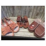 SLIPPERS - 9-10 & SANDALS - 6 1/2 & 9 1/2