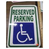2-- HANDICAP RESERVED PARKING SIGNS