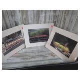 3-- SIGNED J. BIDWELL DINER PRINTS