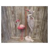 FLAMINGO & HERON STATUES