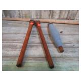 3-- WOODEN THREAD SPOOLS