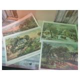 CURRIER & IVES PRINT SET