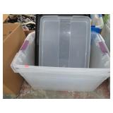 2-- STORAGE TUBS W/ LIDS